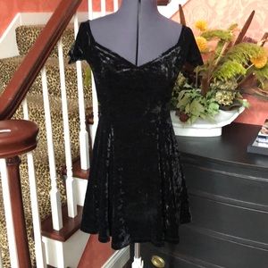 Kendall & Kylie Crushed Velvet Dress